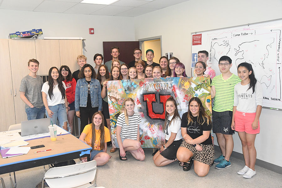 The 2019 cohort poses for a photo during the summer 2019 at the Sandy University of Utah Campus.