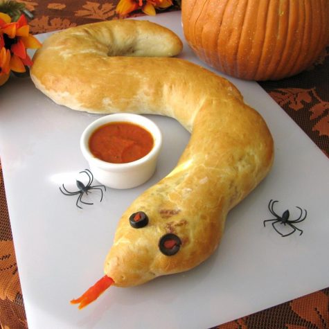 This calzone snake is fun to make and even better to eat.