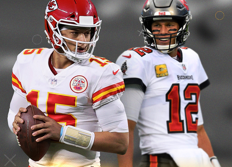 Patrick Mahomes and Tom Brady will face off in this years Superbowl February 7th.