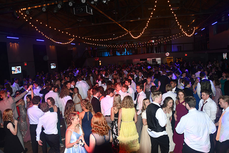 Students dance at the 2019 Junior Prom held in downtown Salt Lake City.