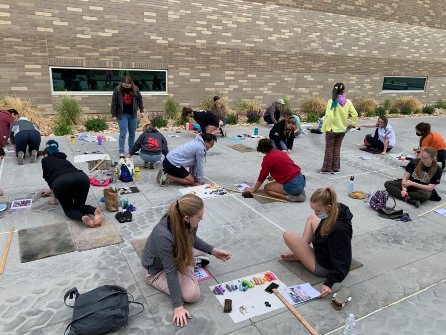 In spite of rain, this years chalk the Walk participants had a whole lot of  fun; they are already making plans to participate next year.