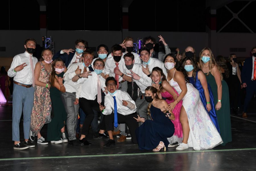 Students celebrate the junior prom of 2021. It was one of the only dances held during Covid.
