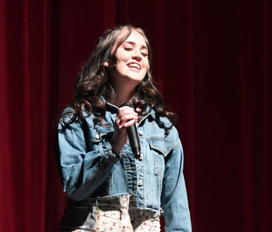 Gracie Nielsen, winner of this years Alta Idol, performs at the 17th annual event.