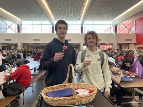 Alta High School’s Peer Leadership Team selling Candy Grams at Lunch