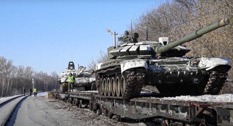  Russian Tanks being transported.