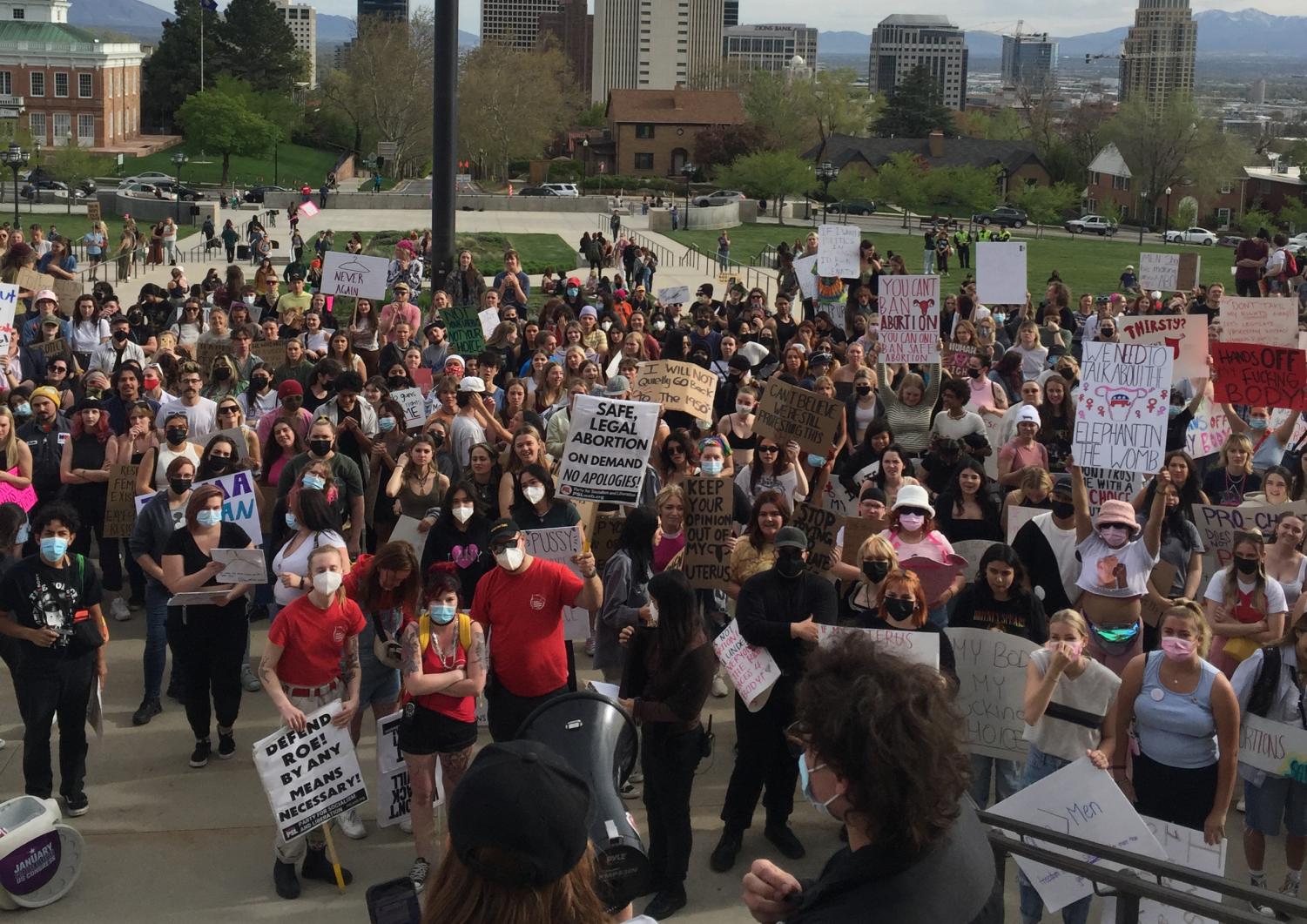 Lead Organizer Dean Gives a Speech in Front of 1,500 Protesters