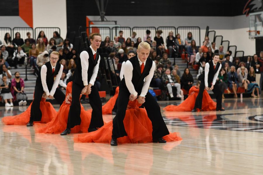 This year's Ballroom Team performs at this year's Veteran's Assembly. Next, is Dancing with the Hawks scheduled for Monday, December 5th at 7 p.m. in the PAC.