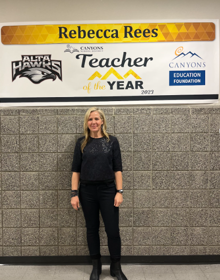 Mrs. Rees is Altas 2023 Teacher of the Yearand recognized for her passion for teaching and the care she shows to her students.