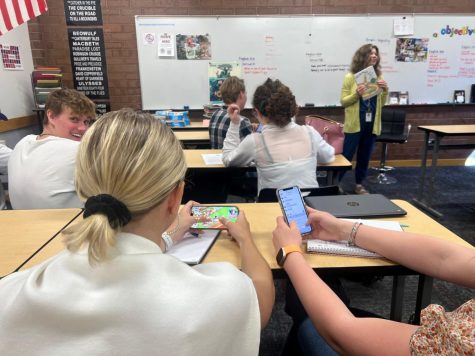 Cell phones are a problem in classrooms and teachers wish students would put them away. 