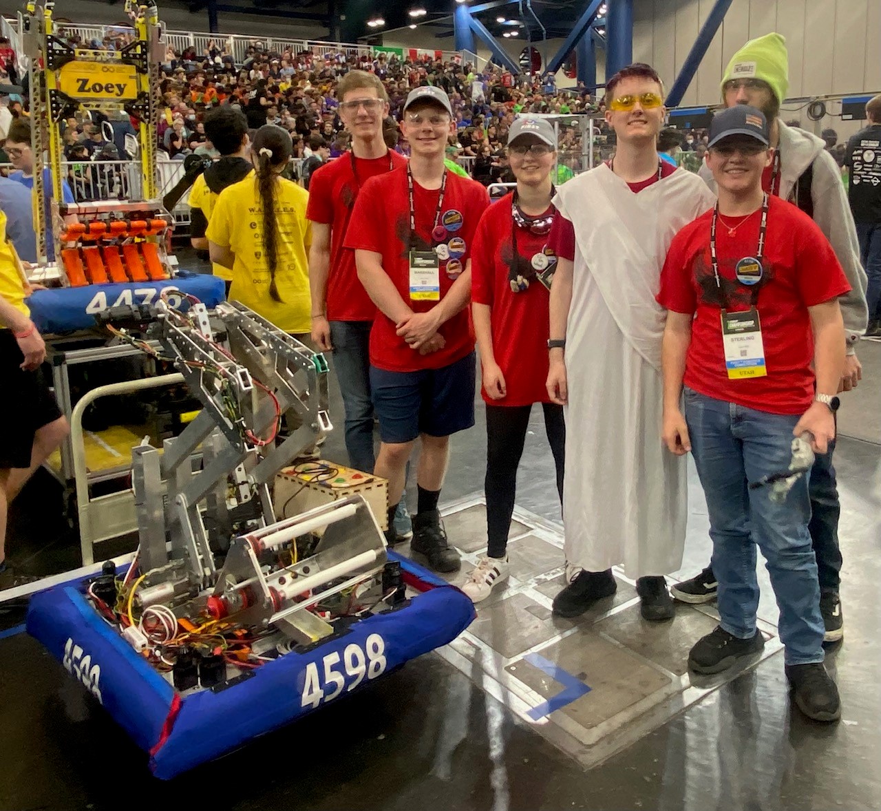 The Hawkeye Alta Robotics competes at World Championship