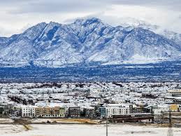 Daybreak Neighborhood of South Jordan with Mount Olympus in the background